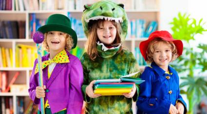 Children holding books